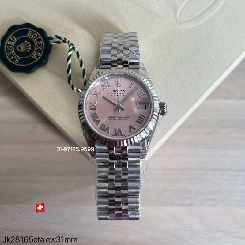 Rolex Datejust - 31mm / fundo rosa