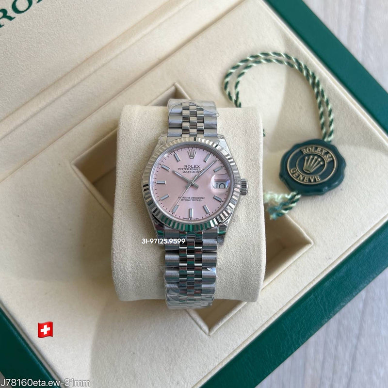 Rolex Datejust - 31mm / fundo rosa