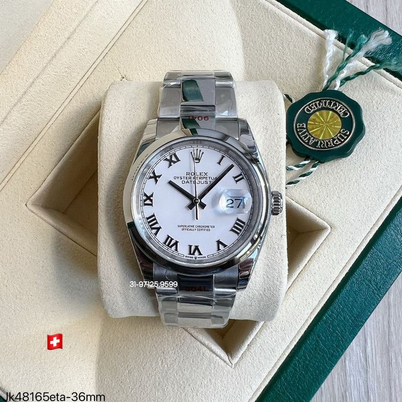 Rolex Datejust - 36mm / fundo Branco