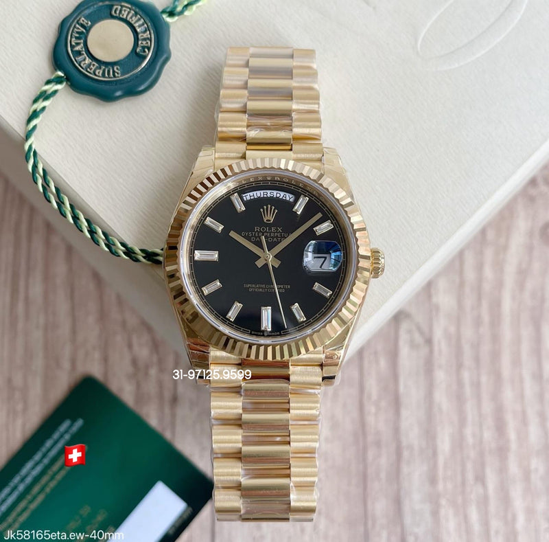 Rolex Daydate - 40mm / com pedras