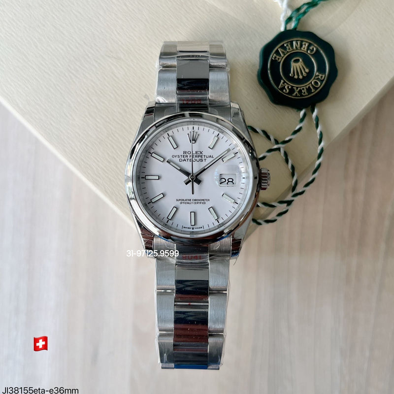 Rolex Datejust - 36mm / fundo Branco