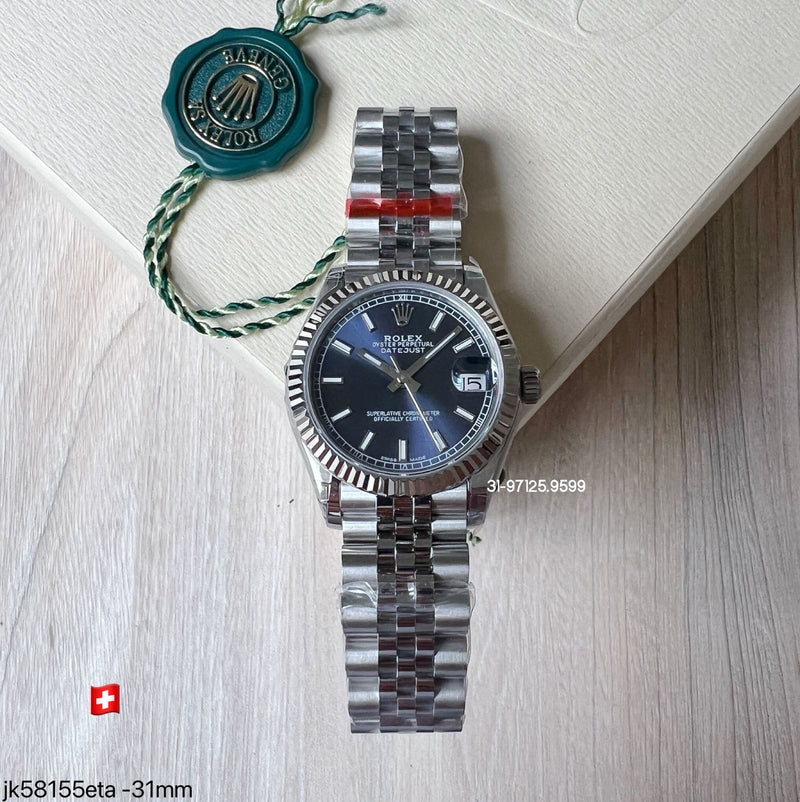 Rolex Datejust - 31mm / fundo azul