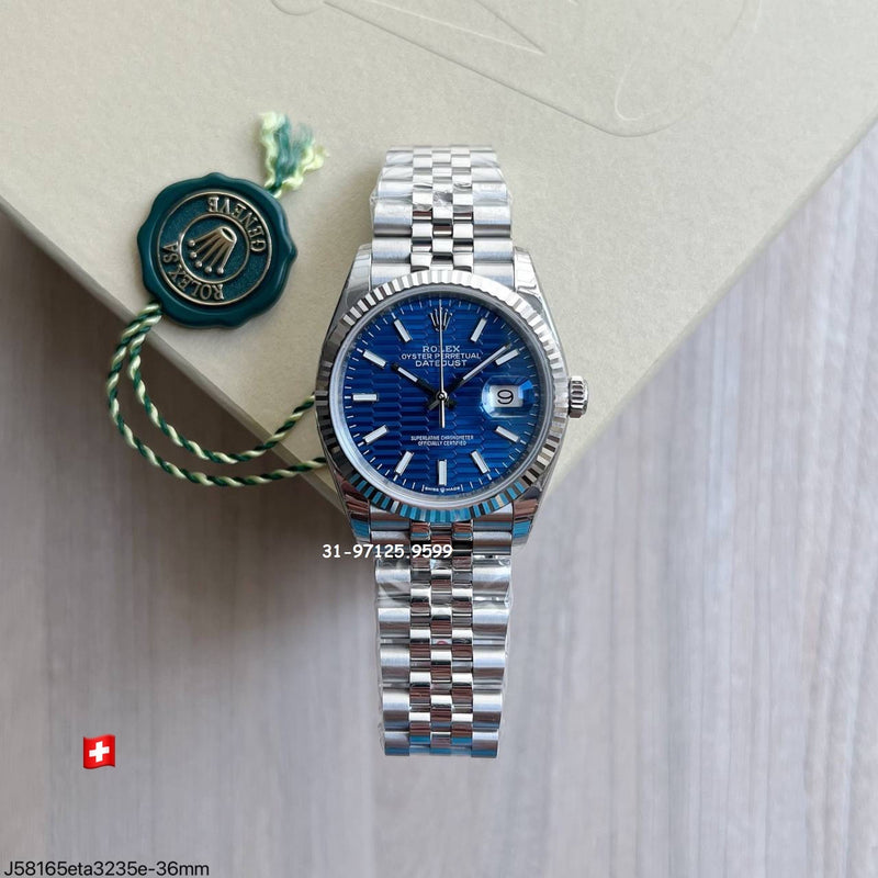 Rolex Datejust - 36mm / fundo Azul, modelo novo