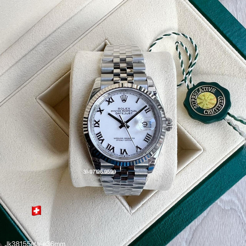 Rolex Datejust - 36mm / fundo Branco